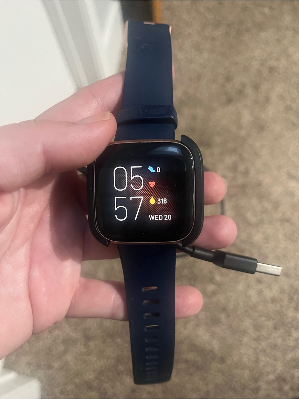 Navy Blue FitBit Versa 2